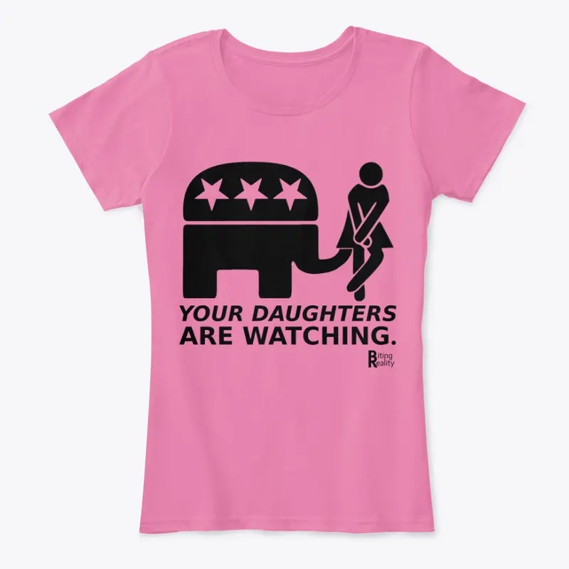 Your Daughters are Watching (black logo)